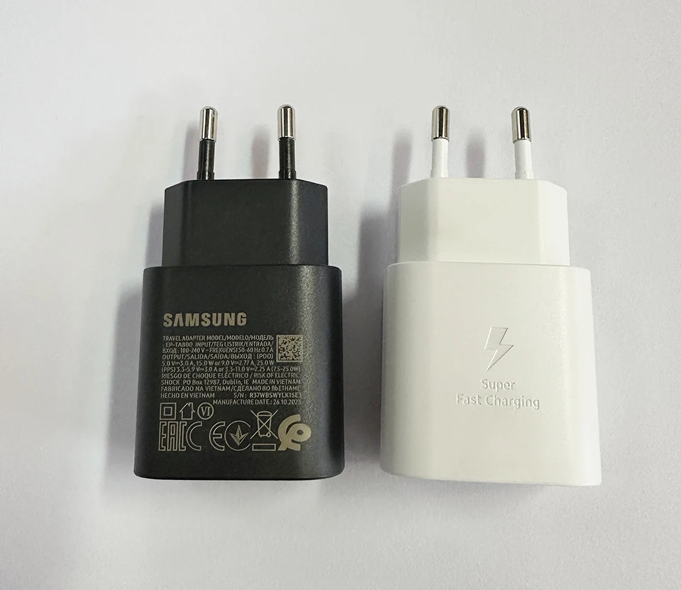 Samsung 25w Pd Charger Fast Charging Adapter 25 W Usb Type C Chargeur Cable Galaxy S24 S23 S22 S21 Note 20 A54 M54 A50 Z Flip 6