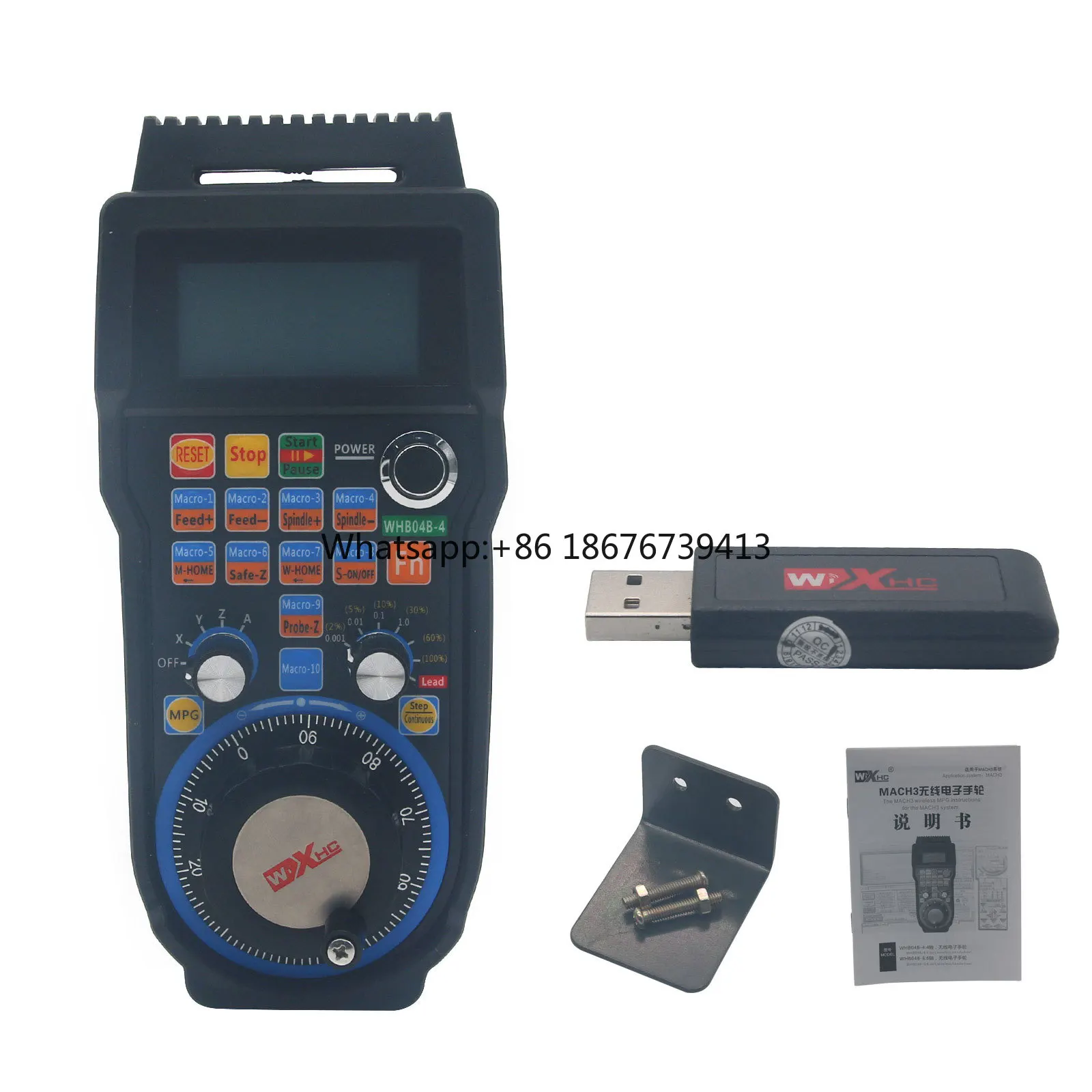 New Generation Mach3 4 Axis Wireless CNC Pendant Handwheel
