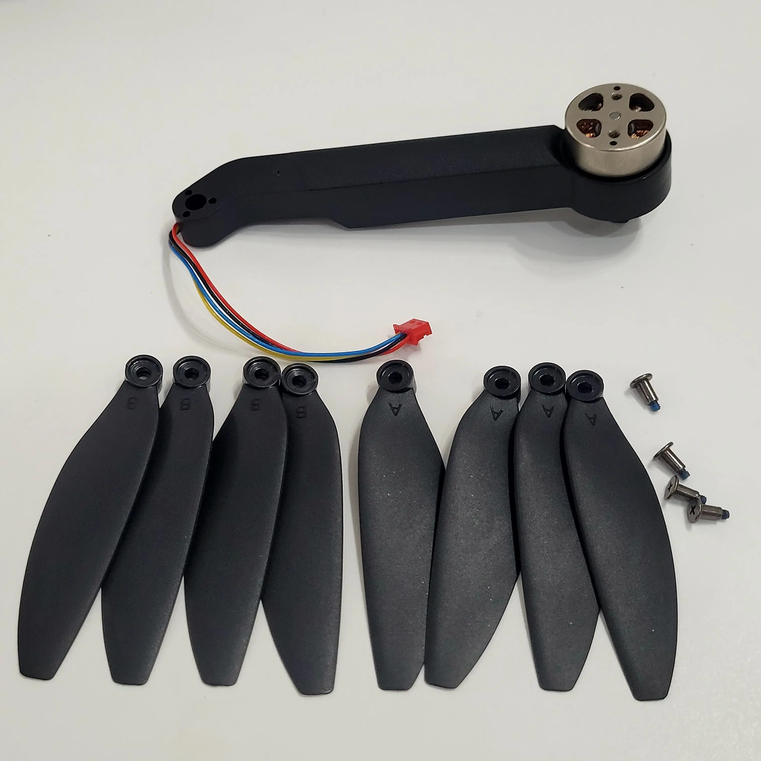 F198 MAX PRO Original Motor Arm with Propller SPare Part Kit for Toy Helicopter F198MAX Arm Blade Accessory