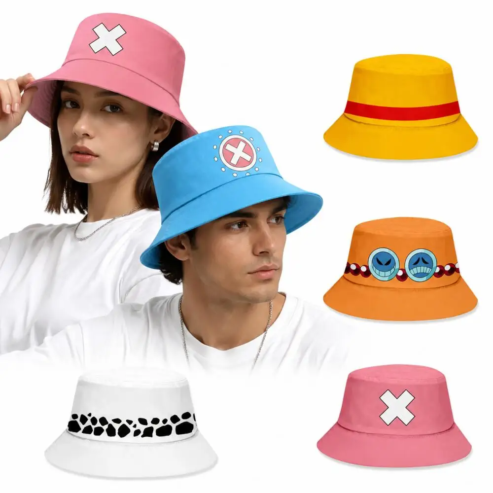 2026 Unisex Bedruckter Bucket Hat Japanischer Anime Cartoon Grafik Sonnenhut Faltbarer Outdoor Strand Fischerhut Kopfbedeckung für Männer Frauen Reisen