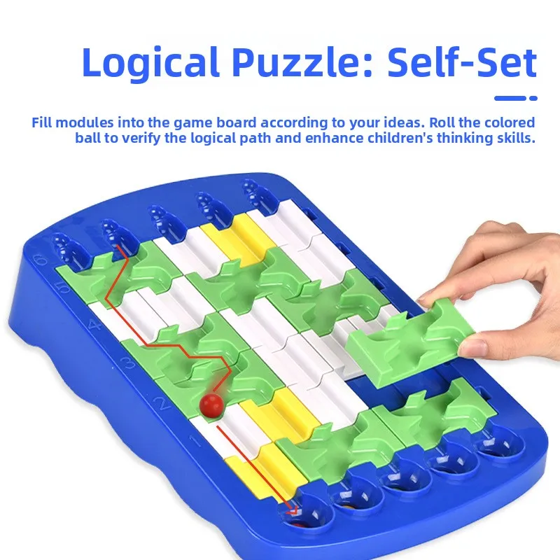 Maze Rolling Ball Logical Puzzle Thinking Game Children's Eonal Toys Fun Brain Teaser Toy for Kids under 4 Years Old