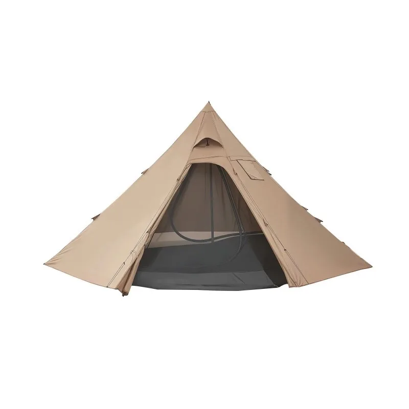 4-Person winter camping tent waterproof four-season triangular style with inner tent, suitable for fishing, backpacking
