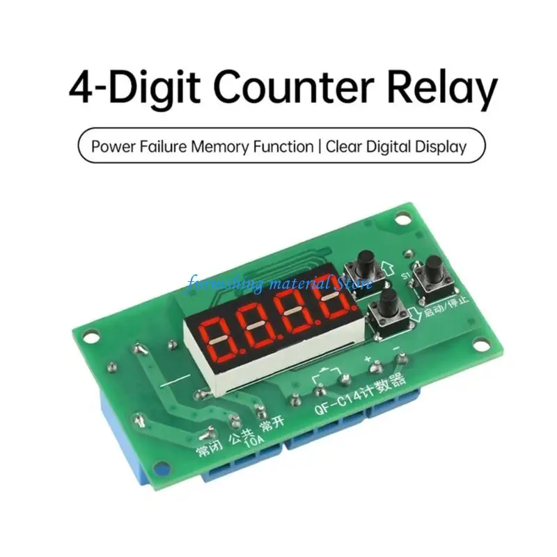 

Y5GD Industrial Process Controllers 4 Digital Display Relays Output Power Failure Memory 0 9999 Counting Daily Casual Use