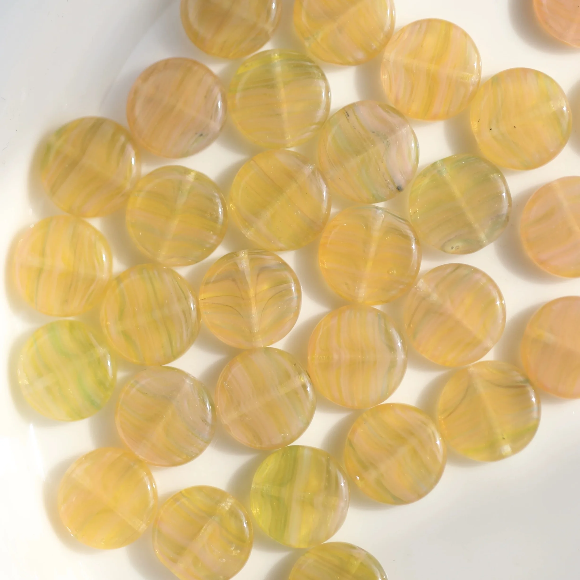30pcs  10mm (Multiple Colors) Handmade Glass Beads Bracelet Necklace Earring Scatter Pieces DIY Semi-finished Production