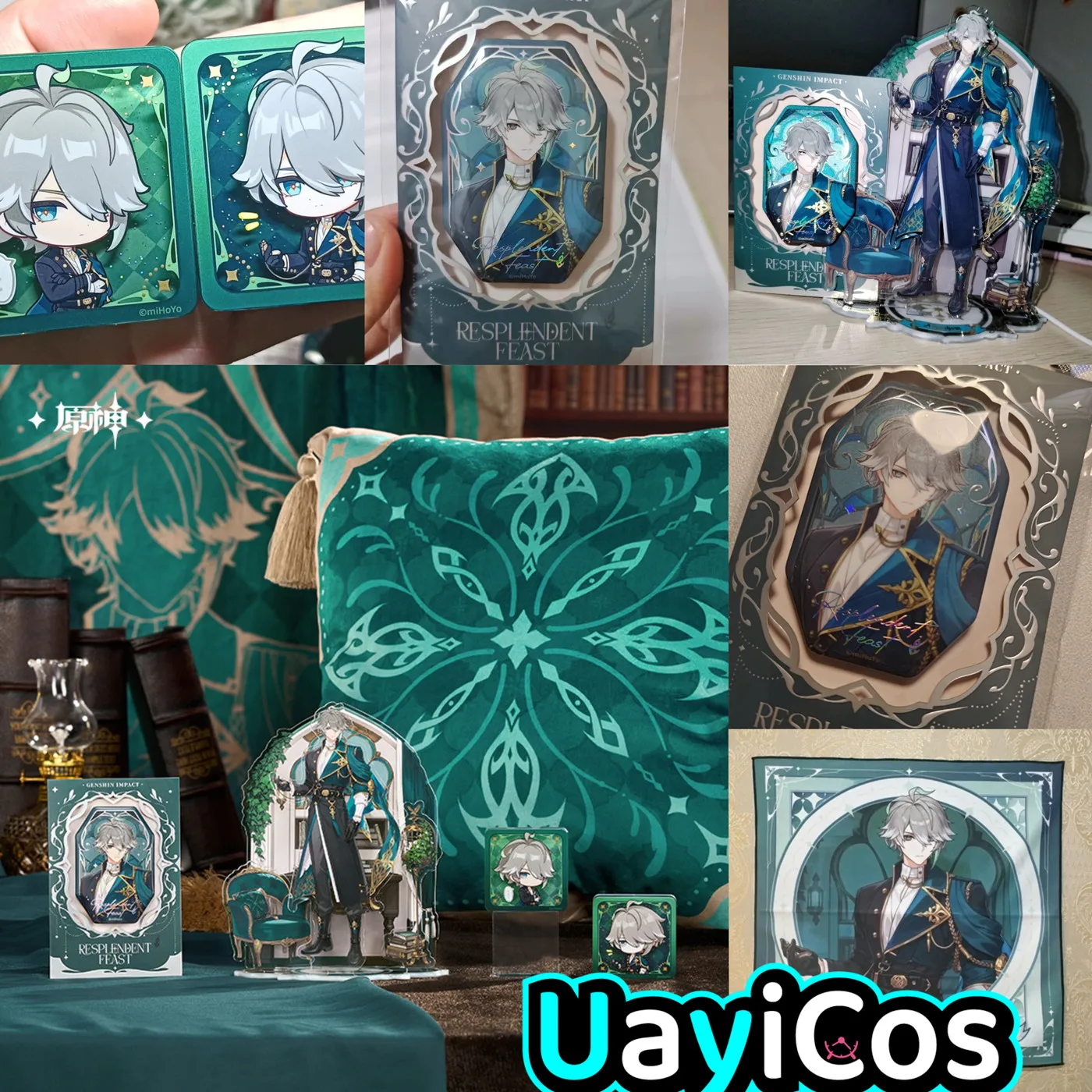 

In Stock Original Genshin Impcat Alhaitham Resplendent Feast Series Acrylic Stand Keychain Badge Cloth Folder Pillow Blanket S