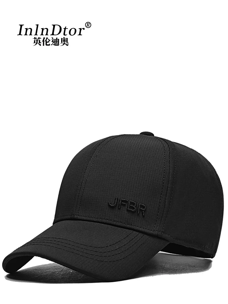 InlnDtor baseball cap Men\'s Spring and Autumn simple hard top outdoor embroidery alphabet Rock climbing sports brand duck cap