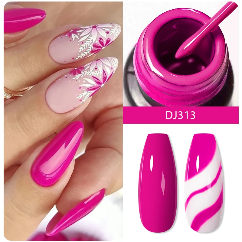MEET ACROSS 5 ml Liner Nagel Gel Polnisch 28 Farben Schwarz Weiß Französisch Pull Linie Malerei Gel Für UV Nagel liefert Vernis Nägel Kunst
