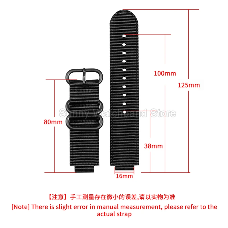 For Casio G-SHOCK Canvas Watch Strap 3410 RANGEMEN GW9400 GW9300 Series Modified Design Exquisite Nylon Watch Accessories 16mm