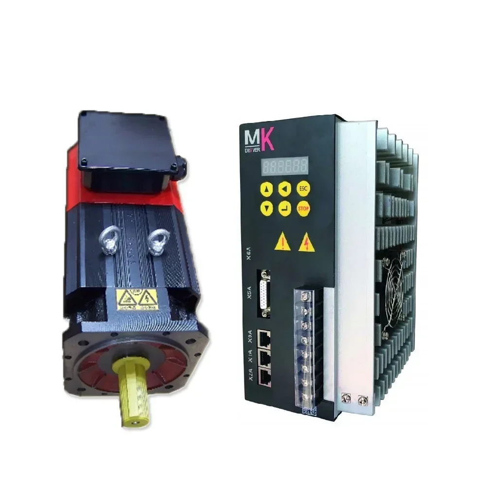 2025 Best choose 5.5KW 35NM high speed 8000RPM 60Hz AC servo spindle motor and driver kit