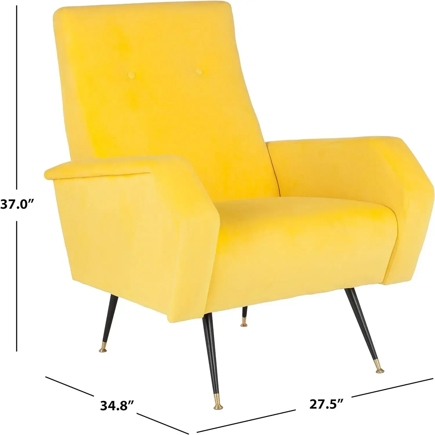 Safavieh Accent Chair, Normal, Yellow