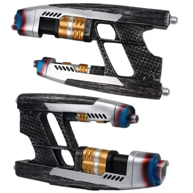 Anime Cosplay película Star Lord Blaster resina 1:1 réplica Cosplay para guardianes de la galaxia Peter Quill acceso al disfraz de Halloween