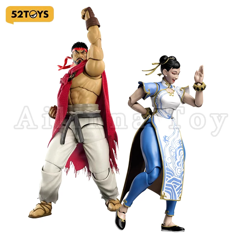 

52Toys 1/12 6inch Action Figure Street Fighter Ryu Chun-Li Anime Model Collection Toy For Gift