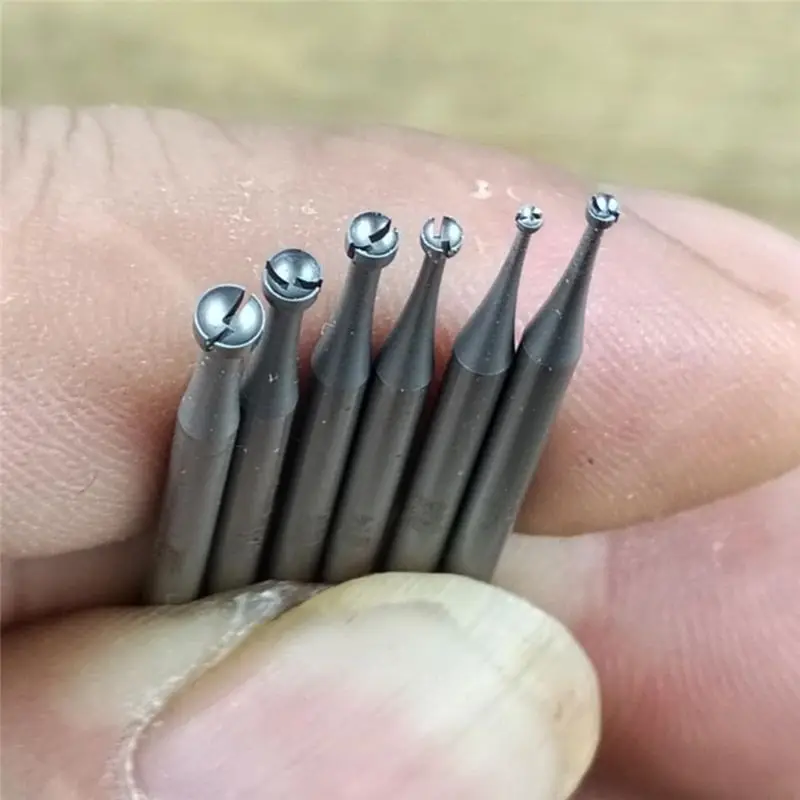 ABWR-12 Pcs Open Mouth Cup Burr - 3/32In Shank Open Mouth Cup Shape Wire Rounder Bits Jewelry Setting Lapidary Making Bits