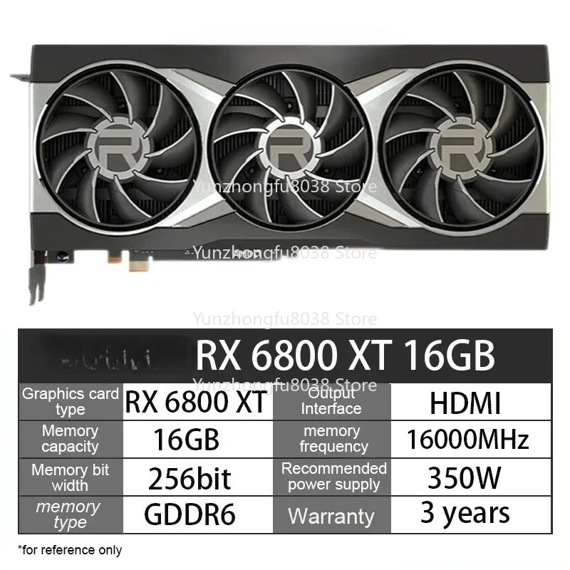 بطاقة رسومات الألعاب AMD RX 6700xt RX 5700 XT بسعة 16 جيجابايت GDDR6 RX 6800 XT 6700xt لسطح المكتب