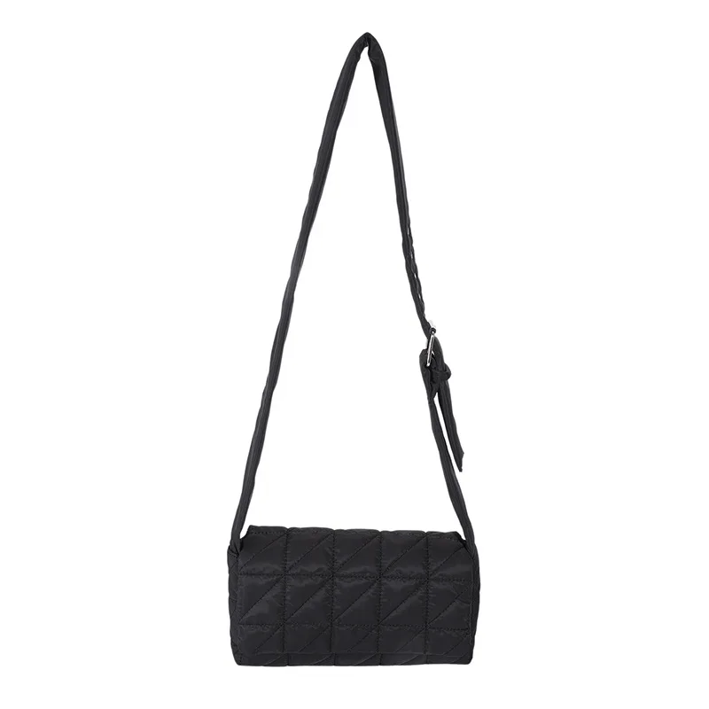 Nova moda espaço almofada algodão bolsas de ombro das mulheres inverno náilon acolchoado acolchoado shopper sacos femininos casuais crossbody bolsas