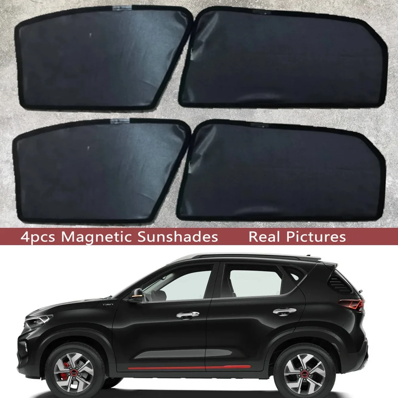 

Магнитная солнцезащитная шторка на лобовое стекло для Kia Sonet QY 2020-2024 (2023, 2022, 2021) – Аксессуары