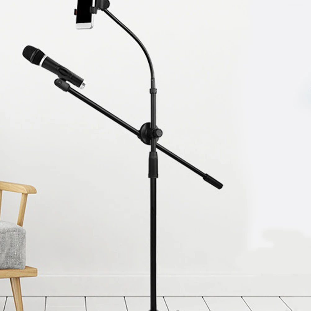 

Telescopic Boom Arm Extendable Microphone Pole Handheld Boom Pole for Mic Durable Iron Material Versatile Length Compatibility