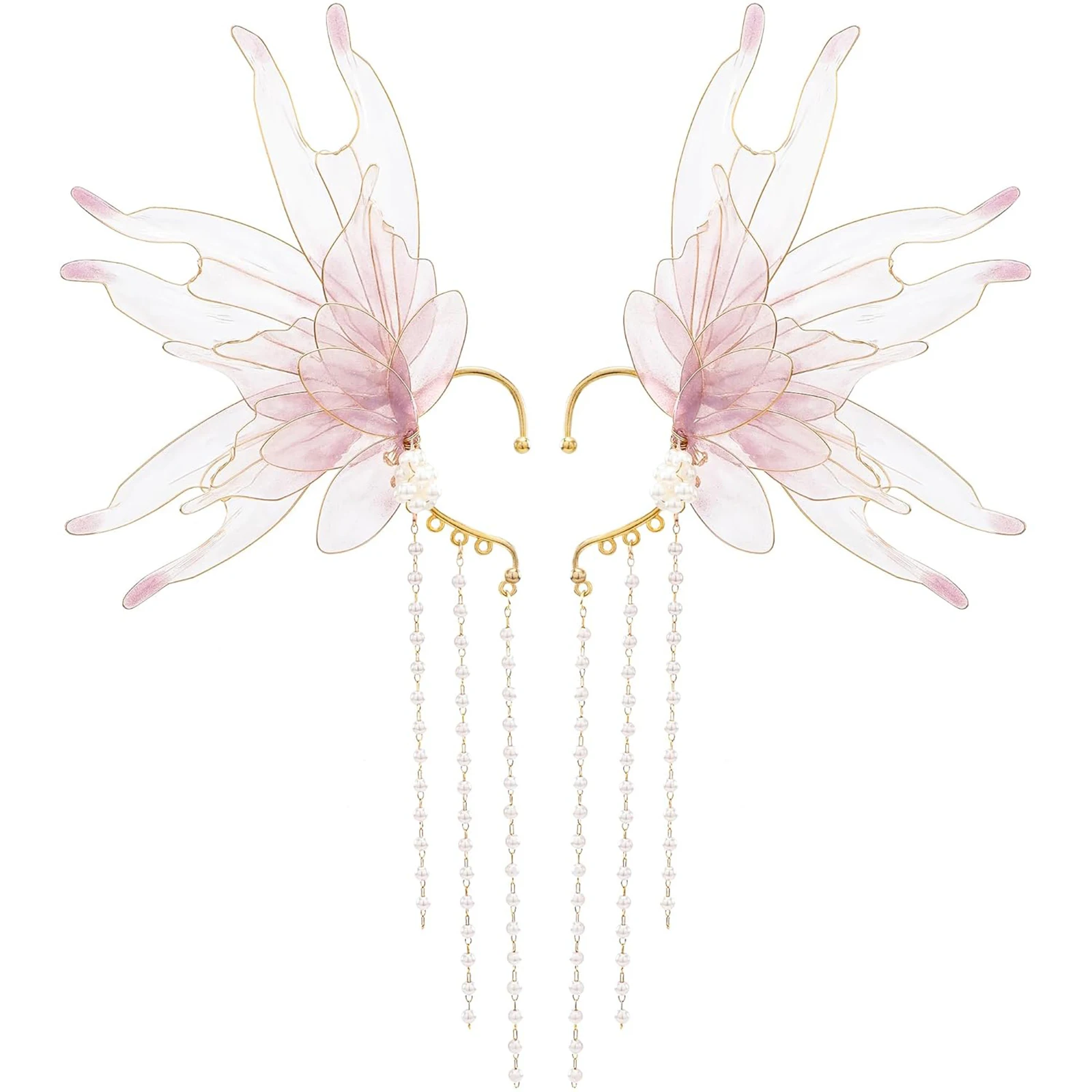 Vrouwen Fee Oorbellen Mooie Clip op Zeemeermin Oorbellen Prinses Kwastje 2 stks Oorbellen Mode Oorbellen Rollenspel Accessoires