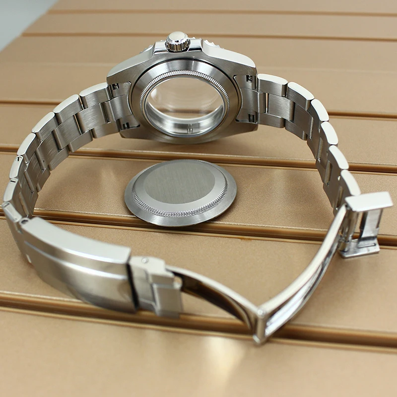 NH35 40mm SUB Ceramic Insert Glide Lock Clasp Watch Case For Seiko NH34 NH35 NH36 NH38 Miyota 8215 ETA 2824 Movement 28.5mm Dial