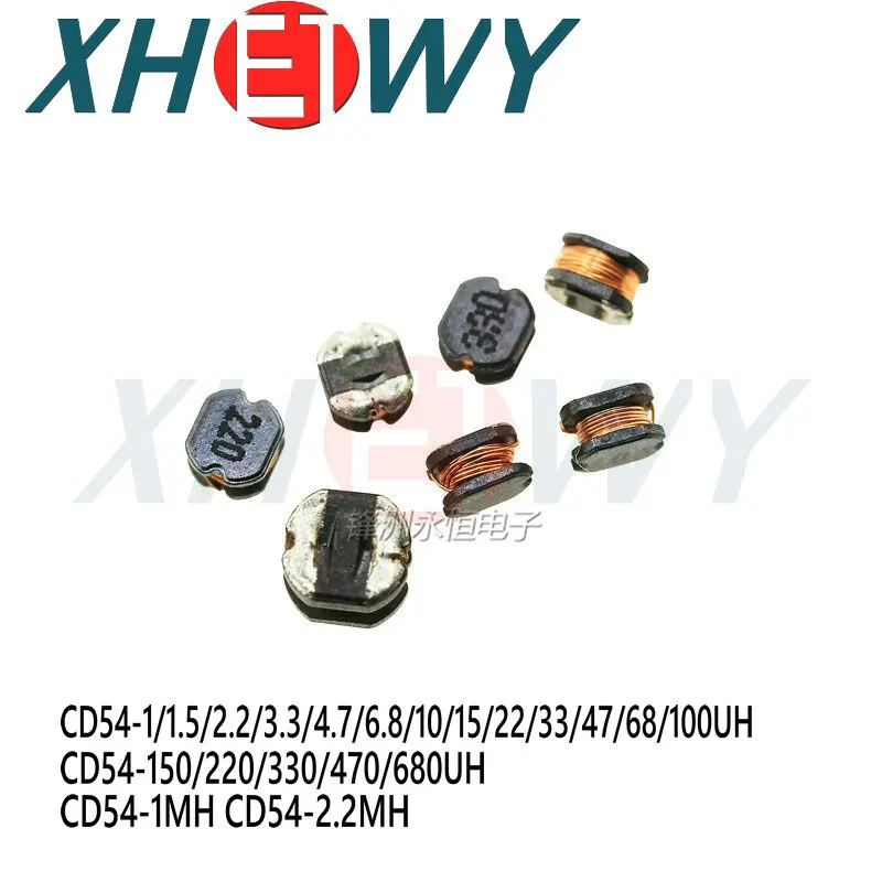 CD54 chip inductor CD54-10UH 1/1.5/2.2/3.3/4.7/6.8/15/22/33/47/68/100/150/220/330/470UH CD54-1MH CD54-2.2MH 1UH 3.3UH 220UH 1R0