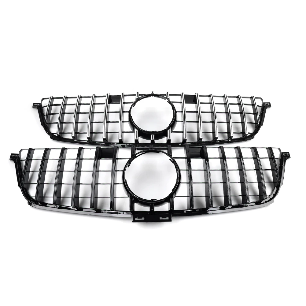 Car GTR Style Front Bumper Radiator Hood Grille For Mercedes Benz W166 ML300 ML320 ML350 ML400 ML500 ML550 2012 2013 2014 2015