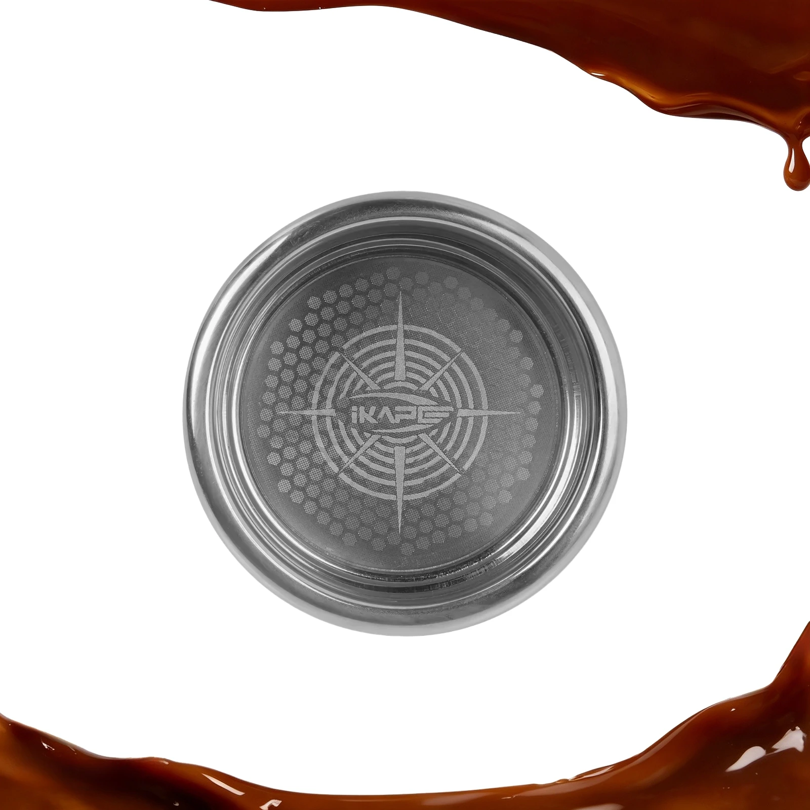 

Корзина для фильтра для эспрессо из нержавеющей стали IKAPE Beehive для бездонного портафильтра 51/54/58 мм, высокая скорость извлечения и даже расход воды