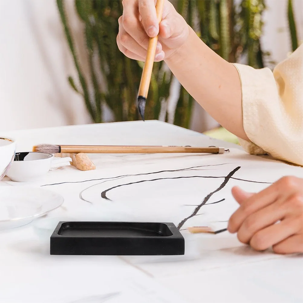 

1Set Inkstick Included Inkslab for Calligraphy Painting Writing Grinding Stone Chinese Portable Elegant Archaistic