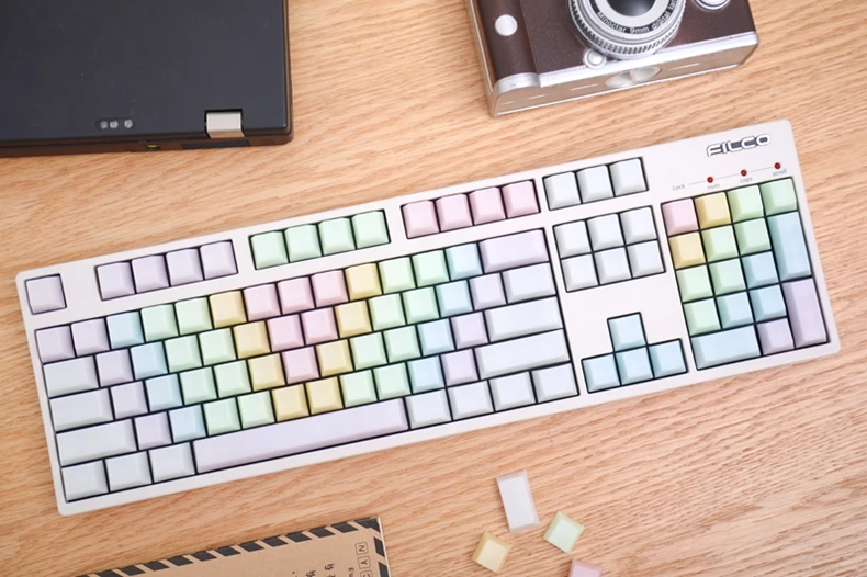 Jelly Rainbow Keycaps Customized Mechanical Keyboard Keycaps 60/64/75/80/87/98/108