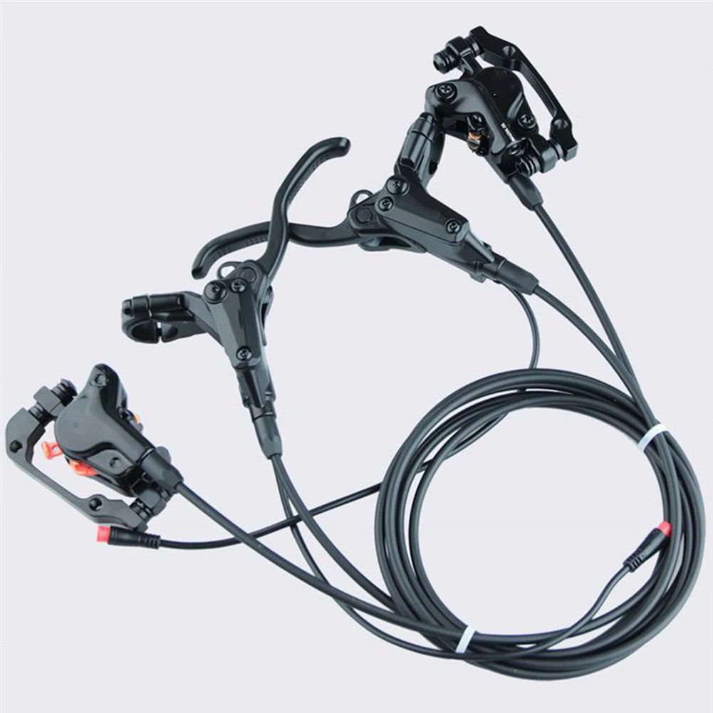 Non Slip Brake Handle Design Electric Bicycle Brake Dual Calipers 140mm Disc Compatibility 160mm Disc Compatibility