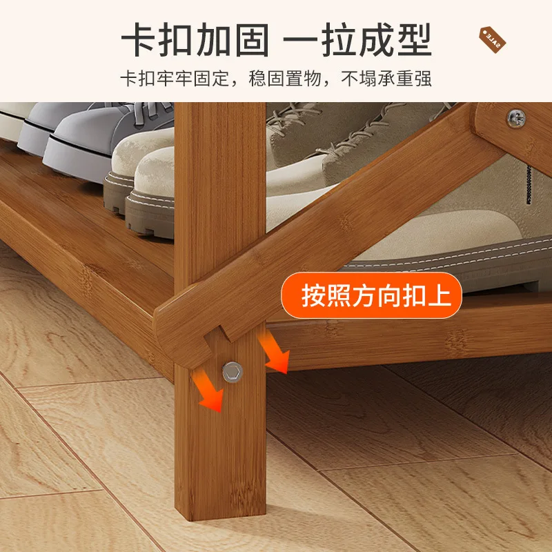 Foldable Door Mounted Shoe Storage Rack No Assembly Needed Simple Shoe Cabinets New Popular One-Pull Design for Household Use