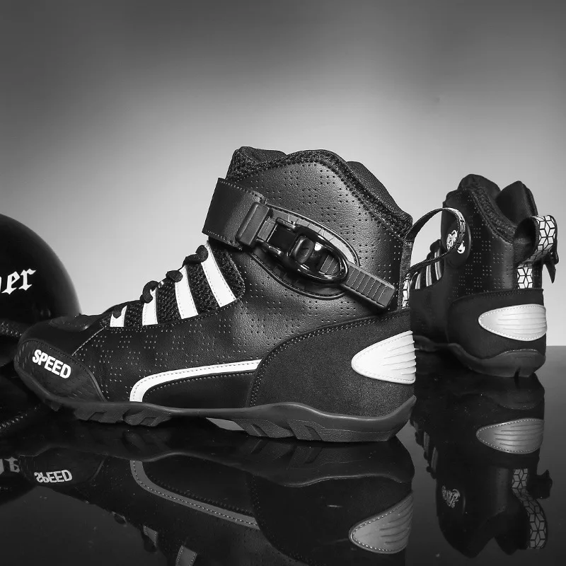 Motorcycle riding shoes racing boots autumn and winter anti-collision and fall protection motorcycle shoes for men and women