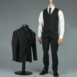 VORTOYS V1005 1/6 Black Gentleman Suit Clothing Set Fit 12