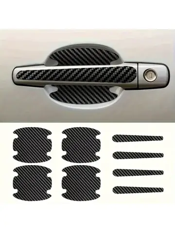 8PCS Door Handle Sticker, Scratch-Proof Car Door Protective Sticker, Door Bowl Protective Film