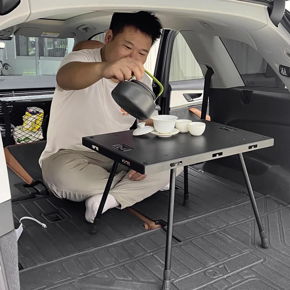 Universal SUV Tailgate Table Trunk Lock Latch Portable Outdoor Folding Portable Camping Holder for Picnic Overlanding Off-road
