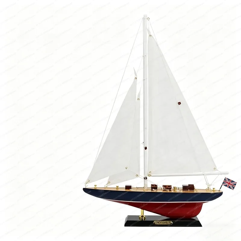 American Single Mast Sailboat Solid Wood Custom Craft Mediterranean Style Business Gift