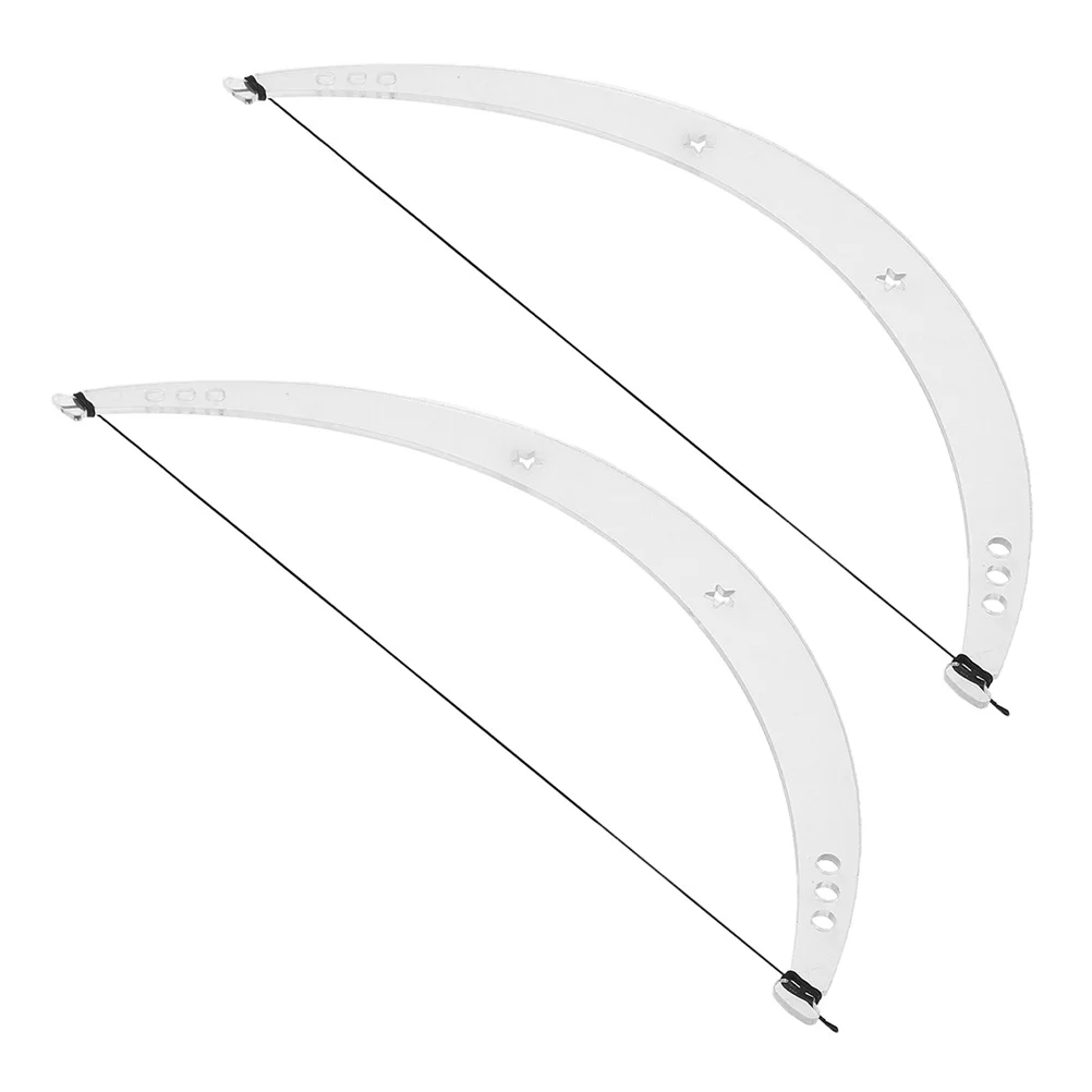 2 set riutilizzabile kit stencil per sopracciglia strumento di mappatura delle sopracciglia di precisione per la modellatura del tatuaggio guida per sopracciglia acrilico modello righello trucco