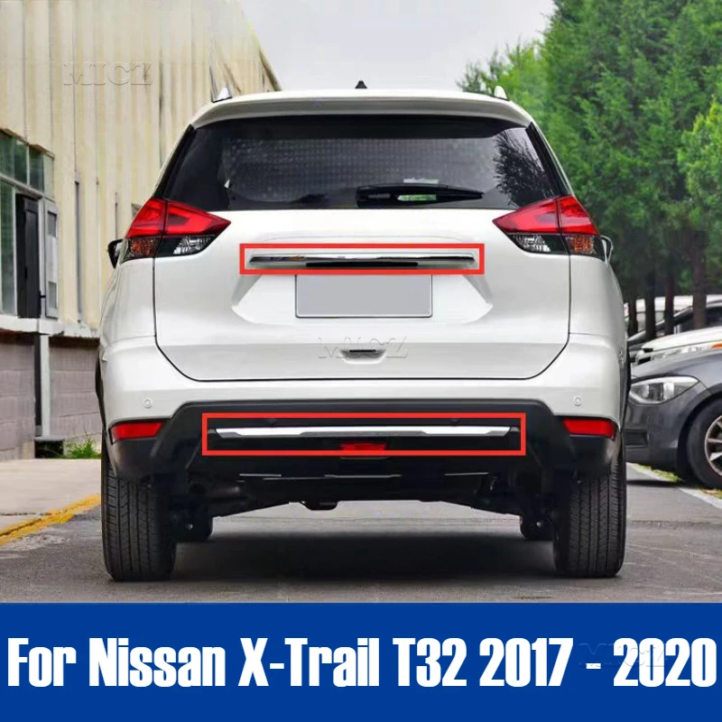 

For Nissan X-Trail T32 2017 - 2020 Car Styling Chrome-plated Original Front and Rear Bumper Protective Anti-collision Trim Trim