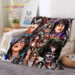 Kiss Rock Heavy Metal Band Gene Paul Soft Flannel Blankets,Throw Blanket Comfortable Blanket for Picnic Beds Sofa Home Bedroom