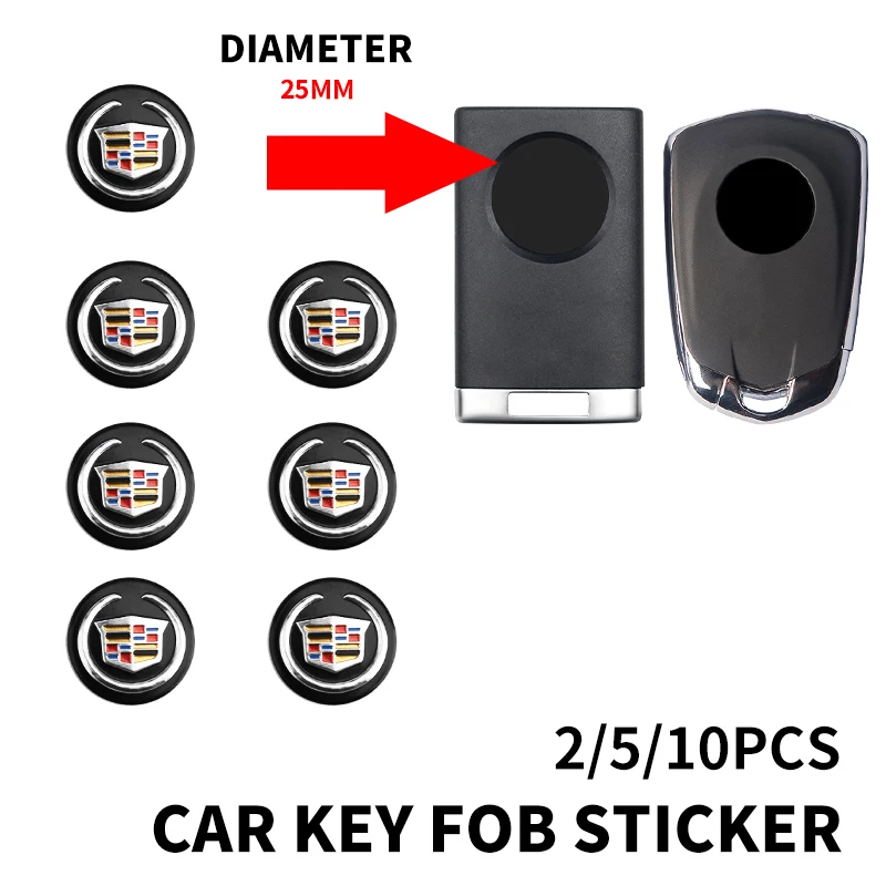 

Car Remote Key Sticker Aluminum Emblem Decoration Decal for Cadillac Logo Escalade CTS ATS SRX XTS XT5 STS CT5 CT6 BLS XLR