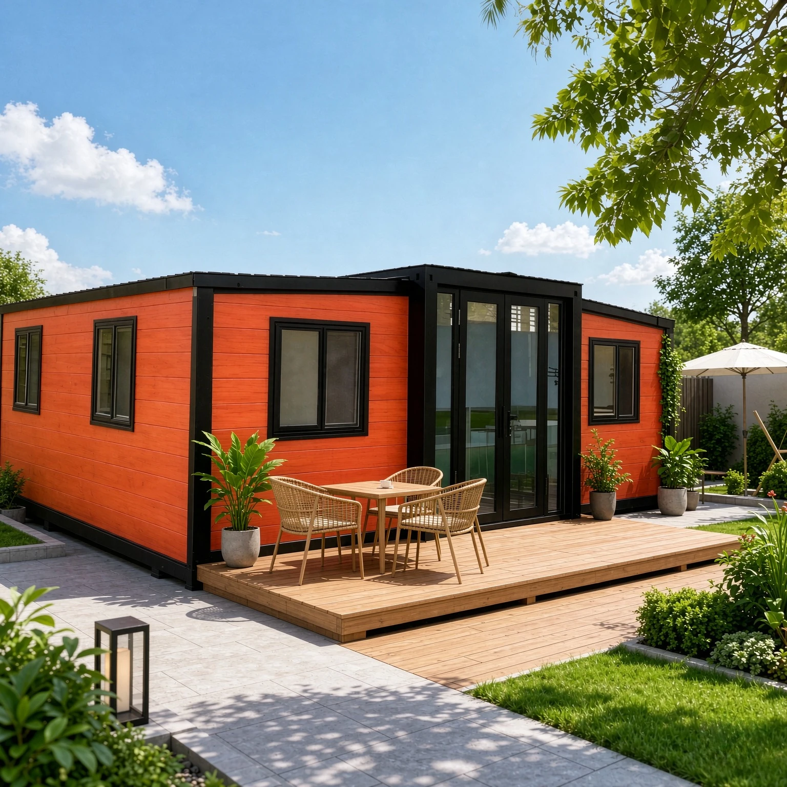 Prefab Tiny Home Luxury Modular Home Expandable Container House Prefabricated Tiny House Garden Rooms Warehouse Barn Cabins