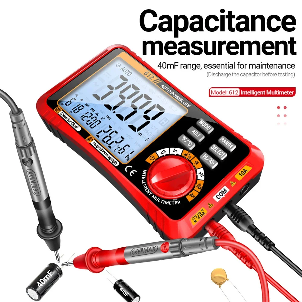 

Емкость Сопротивление Частота Диод Зуммер Тестер Термометр Гигрометр Цифровой Мультиметр AC DC Вольтметр Амперметр