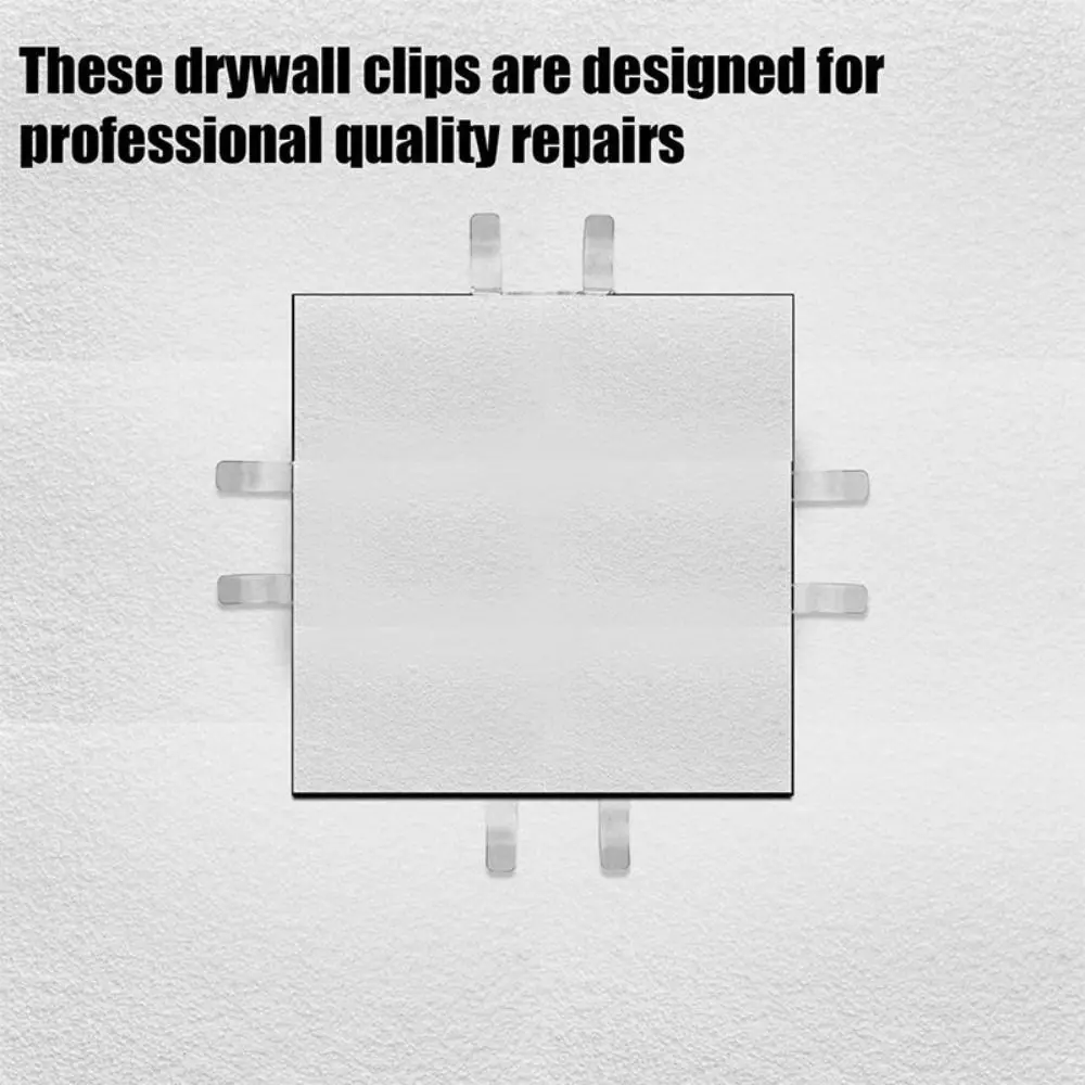 10pcs Wall Patch Fixing Drywall Repair Clips Perforated with Screws Plasterboard Clips Wall Hole Repair Drywall Fixing Brackets