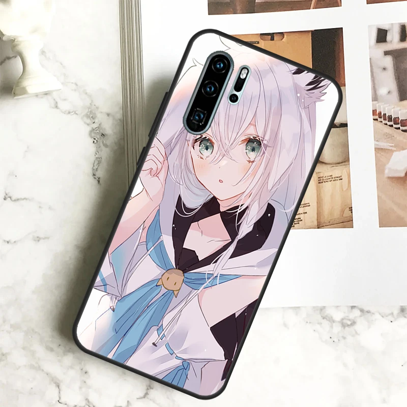 Shirakami Fubuki Hololive لهواوي نوفا 12i 12s 11i 8i Y73 Y72 Y61 Y91 Y90 Y70 Y60 9 10 SE P30 P40 Lite P60 Pro #2