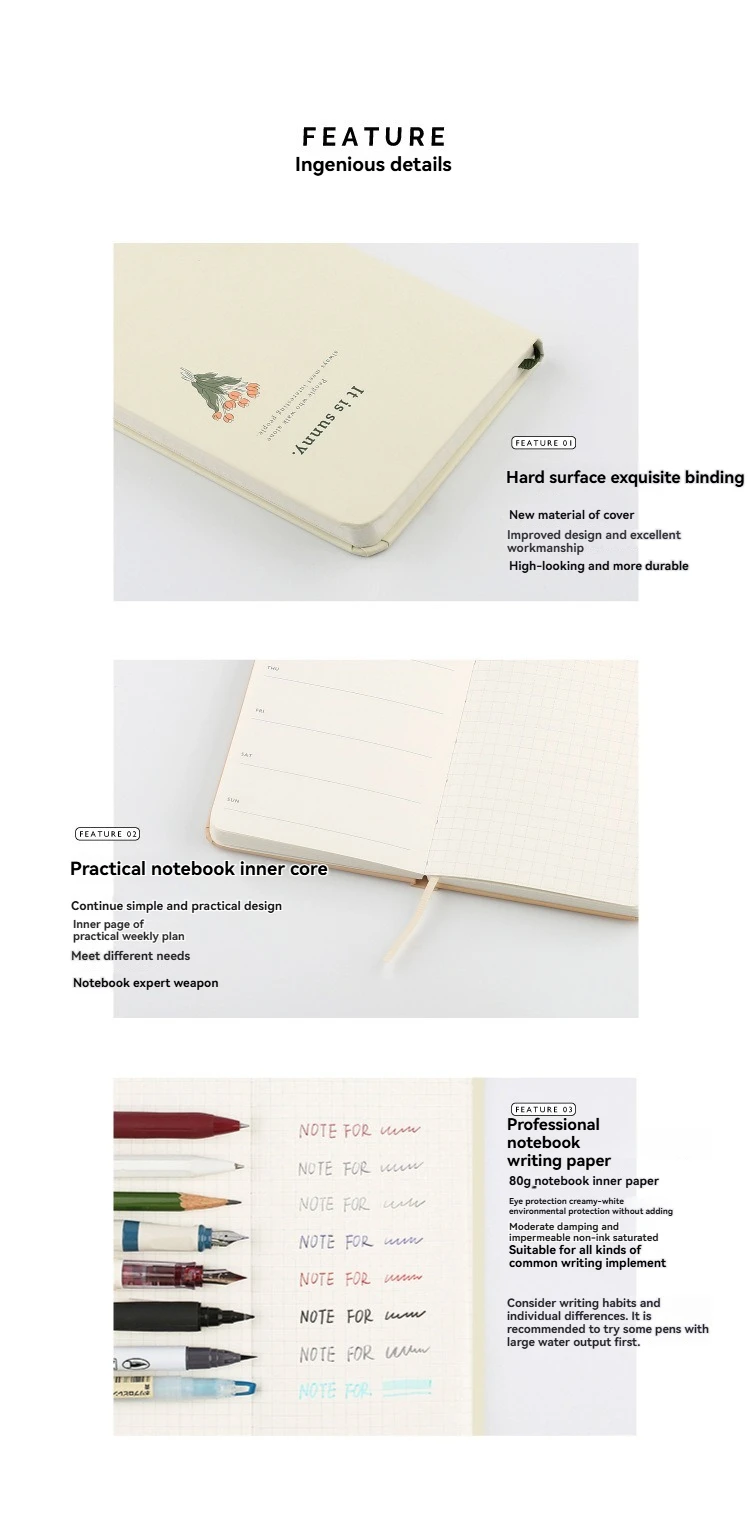 1 Stück selbstbefüllbares Wochenplaner-Notizbuch, Handbücher, Whispers, Silent Literature and Art, Forest Series, Fresh Retro Week Plan Book – Detail 11