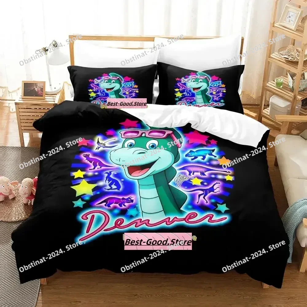 

New Denver the Last Dinosaur Jeremy Bedding Set Single Twin Full Queen King Size Bed Set Adult Kid Bedroom Duvetcover Sets Anime