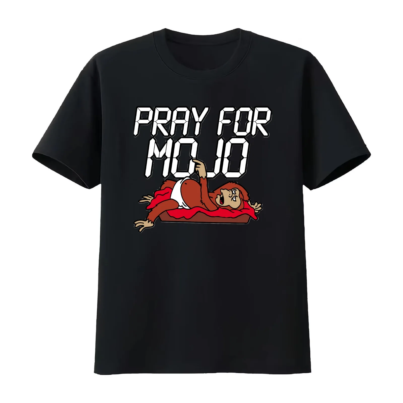 Pray for the helper monkey T-Shirt Summer Casual Cotton Tee Oversized Streetwear Tops Vintage Graphic Print Unisex Men Women