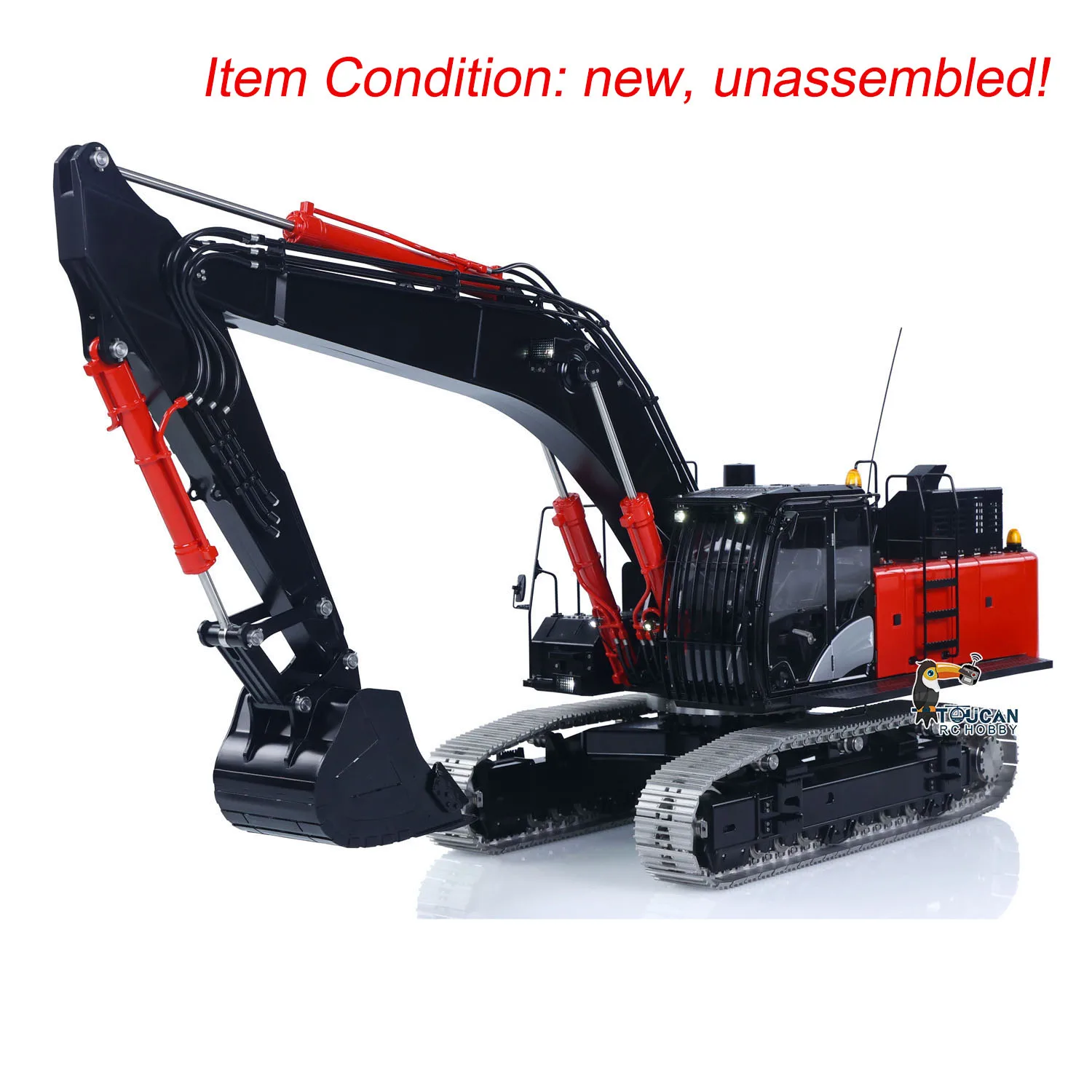 

LESU ZX490 Aoue 1/14 KIT RC Hydraulic Excavator CNC Metal Remote Control Digger Car 6CH Valve Light Brushless Pump Motor Machine