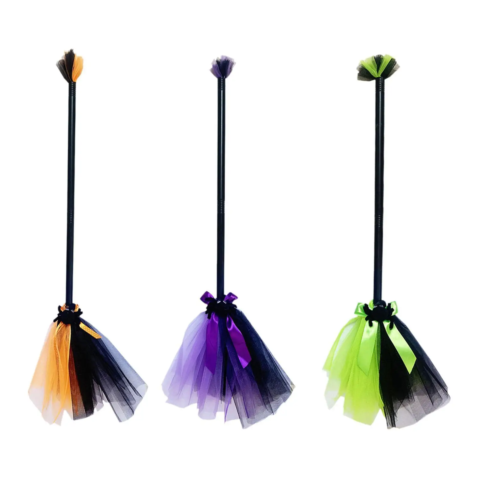 Party Broomsticks Length 82cm Cosplay Broom Props Halloween Witch Broom for Masquerade Show Dance Party Dress up Dancing Party