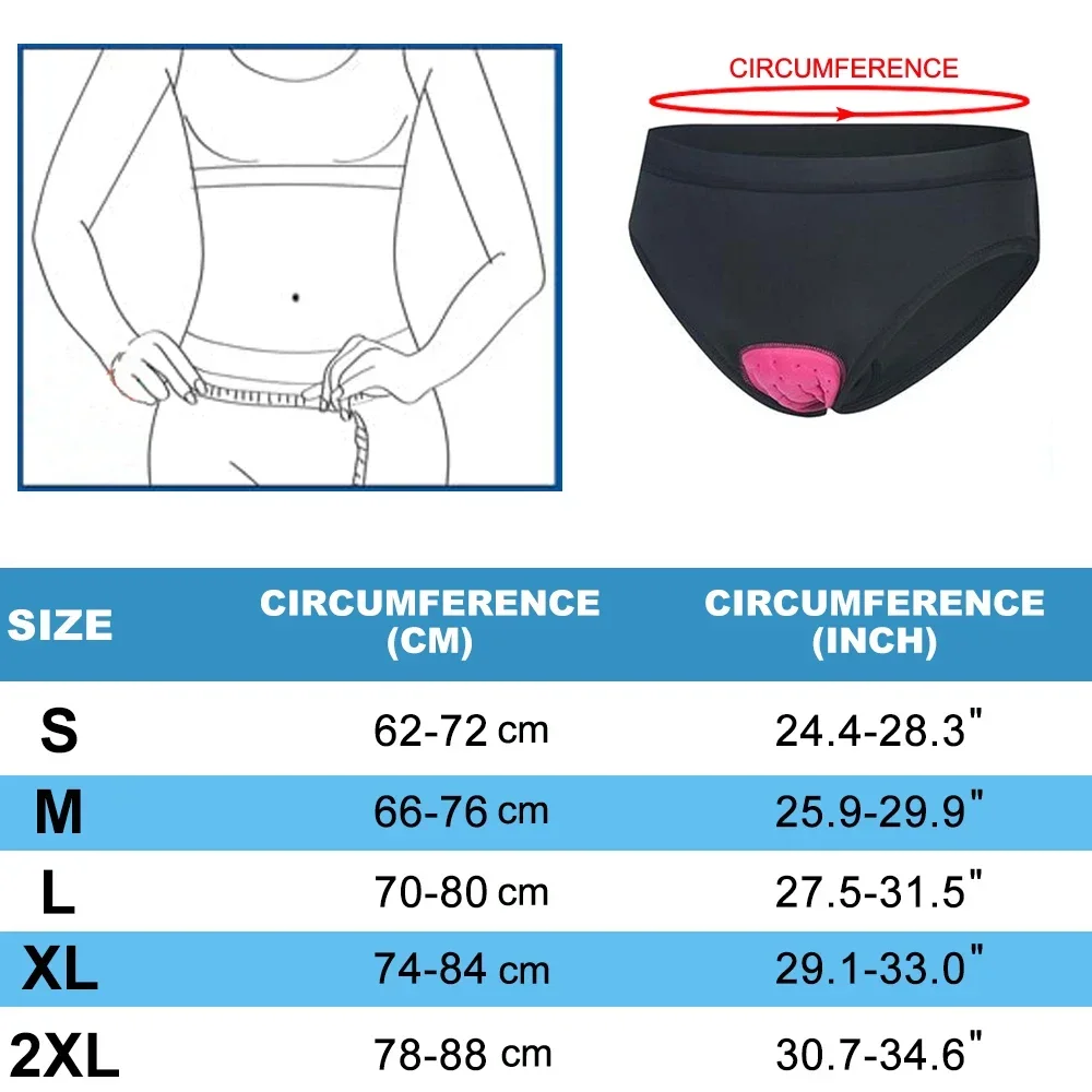 1 PCS Cycling Underwear for Women, 4D Gel Padded Bike Bicycle Shorts Cycle Biking Riding Undershorts MTB Mountain Brief