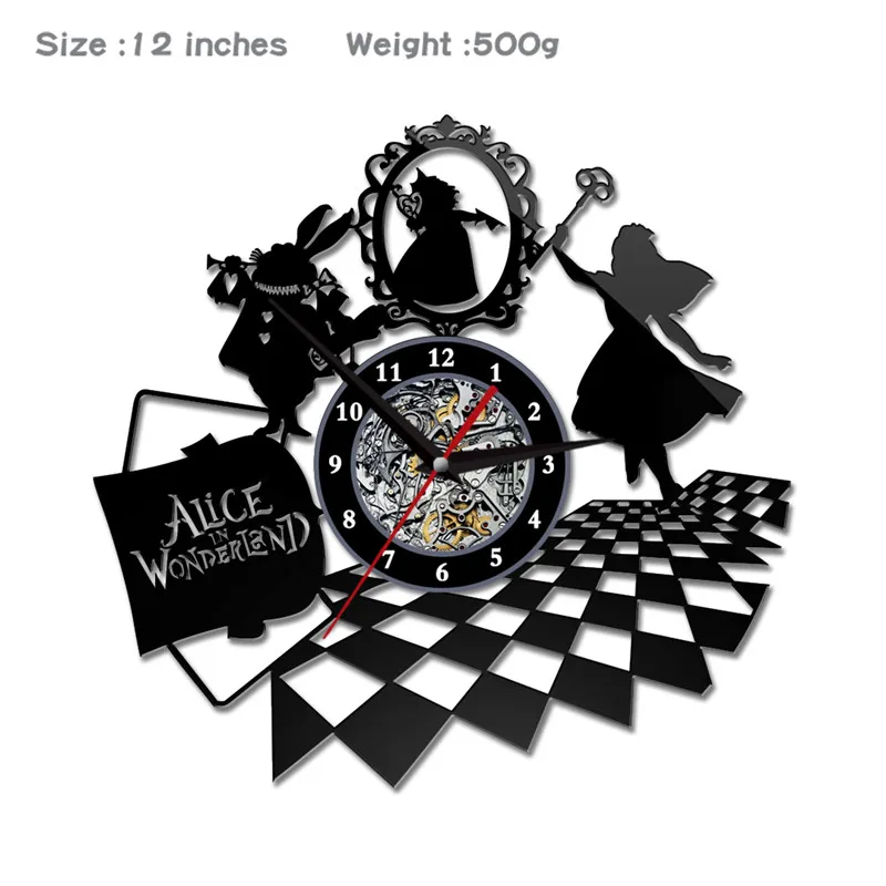 Alice in Wonderland Rabbit Anime Style Clocks  12